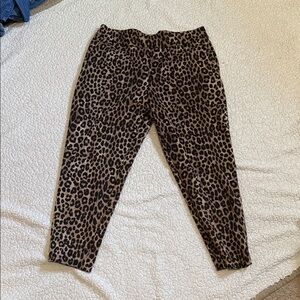 Michael Kors Animal Print pull on dress pants